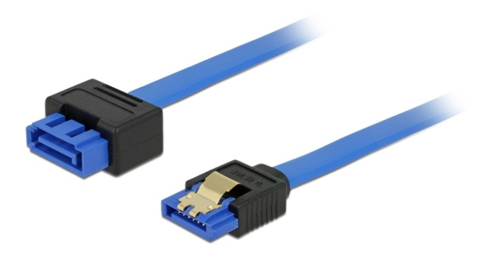 DeLOCK SATA extension cable, male - female, SATA 6Gb/s, 0.2m, blue i gruppen COMPUTERTILBEHØR / Kabler og adaptere / Interne / SATA hos TP E-commerce Nordic AB (38-61512)