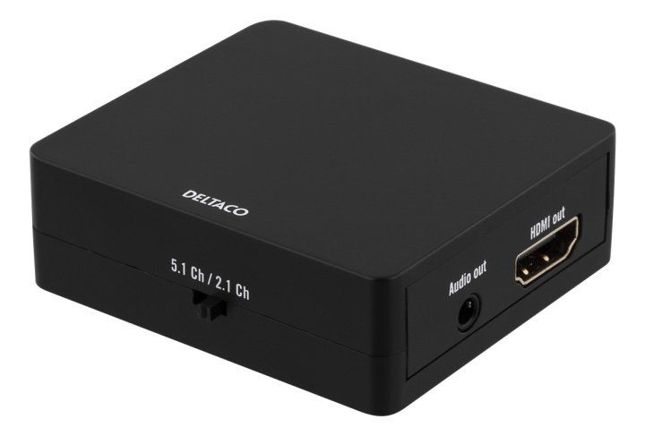 DELTACO HDMI to HDMI+STEREO 3.5mm i gruppen HJEMMEELEKTRONIK / Kabler og adaptere / HDMI / Adaptere hos TP E-commerce Nordic AB (38-61607)