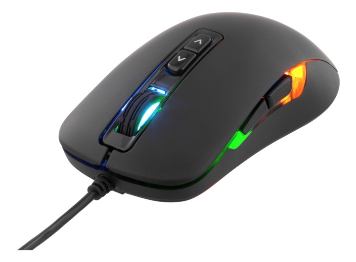 DELTACO GAMING optical mouse, 7 buttons, breathing LEDs, black i gruppen COMPUTERTILBEHØR / GAMING / Mus hos TP E-commerce Nordic AB (38-61843)