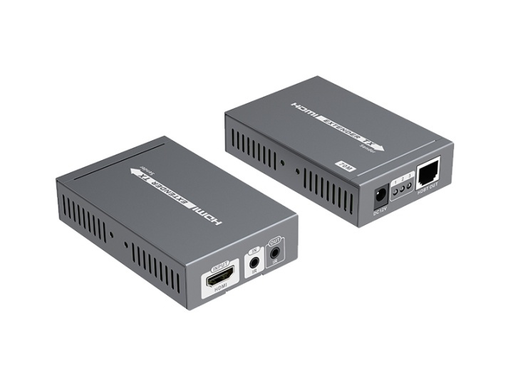 HDMI Extender over Ethernet, 70m, PoE, HDBase T, black i gruppen HJEMMEELEKTRONIK / Kabler og adaptere / HDMI / Adaptere hos TP E-commerce Nordic AB (38-61873)