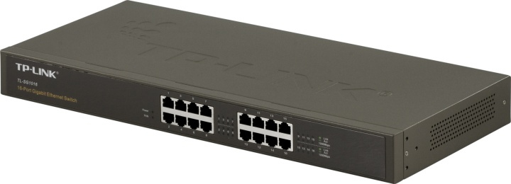 TP-LINK, netværksswitch, 16-ports 10/100/1000Mbps, RJ45 i gruppen COMPUTERTILBEHØR / Netværk / Switches hos TP E-commerce Nordic AB (38-62542)