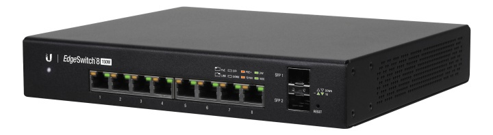 EdgeSwitch 8 GE ports 150W POE 802.3af/at passive24/48 i gruppen COMPUTERTILBEHØR / Netværk / PoE hos TP E-commerce Nordic AB (38-62548)