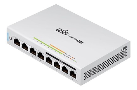 Ubiquiti UniFiSwitch 8-port Switch, 4x 50W PoE, Gigabit Ethernet, SFP, i gruppen COMPUTERTILBEHØR / Netværk / PoE hos TP E-commerce Nordic AB (38-62591)