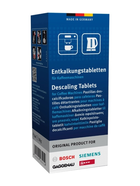 bosch Afkalkningstabletter til espressomaskiner - 6x 18 gram i gruppen HJEM, HUS & HAVE / Husholdningsapparater / Kaffe og espresso / Filtre og tilbehør hos TP E-commerce Nordic AB (38-62722)