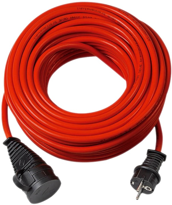 BREMAXX® udendørs forlængerkabel (10m kabel i rød, til kortvarig udendørs brug IP44, kan bruges ned til -35 °C, olie- og UV-bestandig) i gruppen HJEM, HUS & HAVE / Elektricitet & Belysning / Forlængerledninger hos TP E-commerce Nordic AB (38-62807)