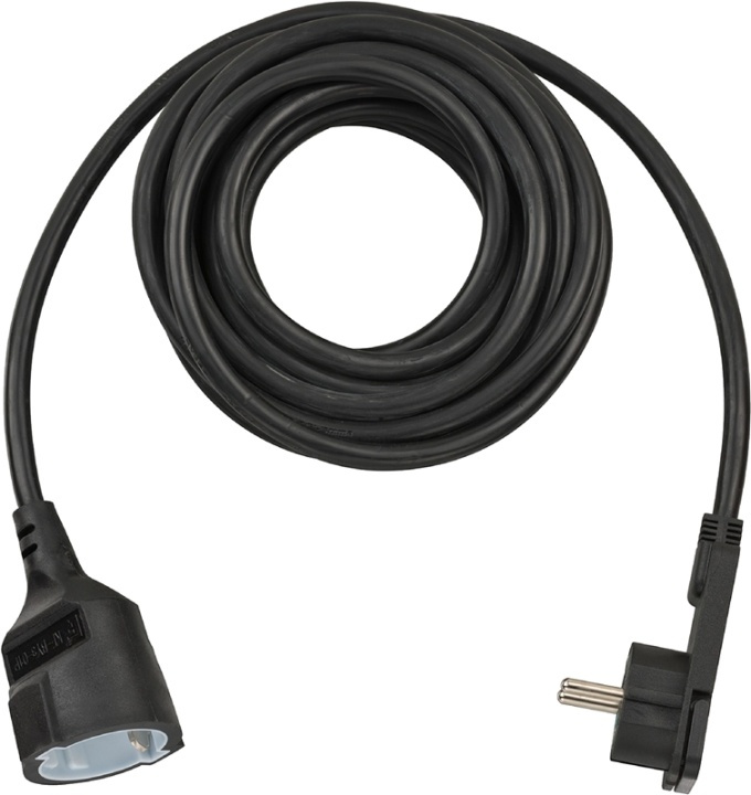 Strømforlængelseskabel 5 m H05VV-F 3G1.5 IP20 Svart i gruppen HJEM, HUS & HAVE / Elektricitet & Belysning / Forlængerledninger hos TP E-commerce Nordic AB (38-62814)