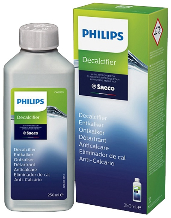 Philips CA6700/10 Afkalkningsmiddel Saeco Expressomaskine 250 ml i gruppen HJEM, HUS & HAVE / Husholdningsapparater / Kaffe og espresso / Filtre og tilbehør hos TP E-commerce Nordic AB (38-63462)