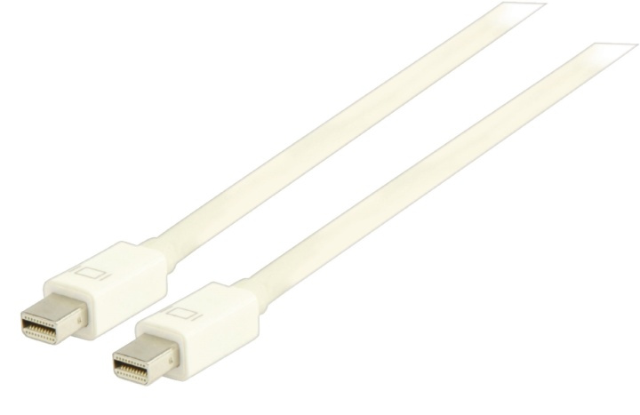 Valueline Mini Displayport Kabel Mini DisplayPort Han - Mini DisplayPort Han 3.00 m Hvid i gruppen COMPUTERTILBEHØR / Kabler og adaptere / DisplayPort / Kabler hos TP E-commerce Nordic AB (38-63893)