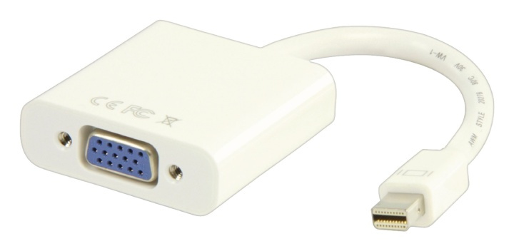 Valueline Mini Displayport Kabel Mini DisplayPort Han - VGA Hun 0.20 m Hvid i gruppen COMPUTERTILBEHØR / Kabler og adaptere / DisplayPort / Adaptere hos TP E-commerce Nordic AB (38-63894)