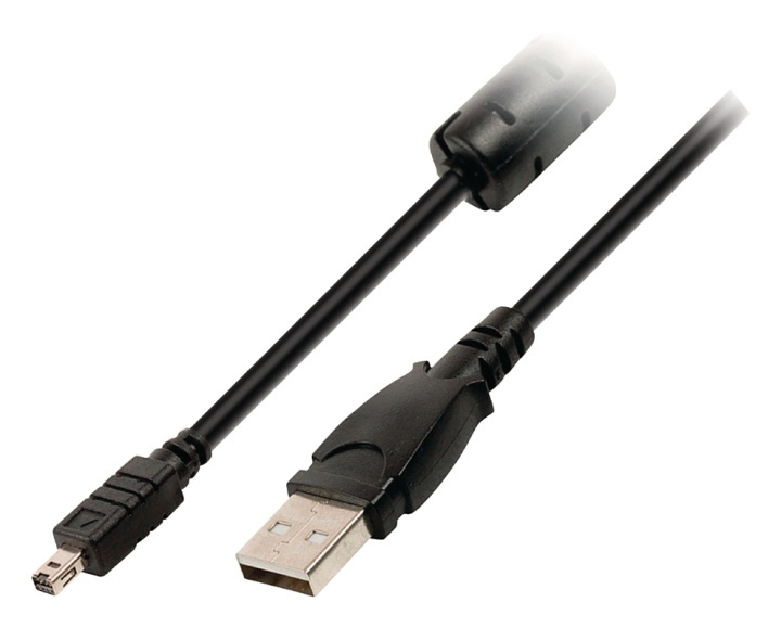 Valueline Usb 2.0-Kabel USB A Han - Minolta 8-Pin Han 2.00 m Sort i gruppen HJEMMEELEKTRONIK / Foto og video / Fotografi udstyr / Kabler hos TP E-commerce Nordic AB (38-63958)