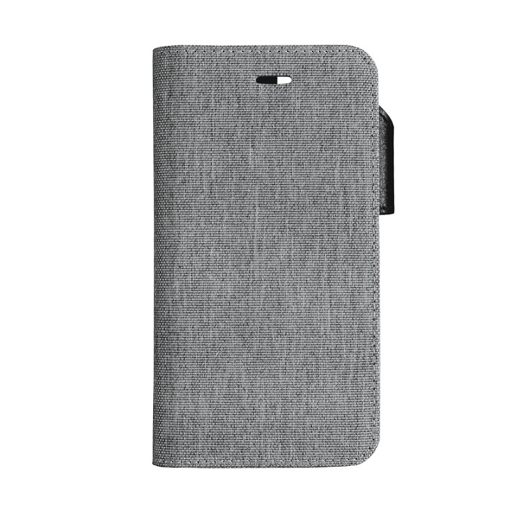 ONSALA COLLECTION Wallet Grå Textil iPhone X/XS i gruppen SMARTPHONES & TABLETS / Mobil Beskyttelse / Apple / iPhone X/XS / Cover hos TP E-commerce Nordic AB (38-64346)