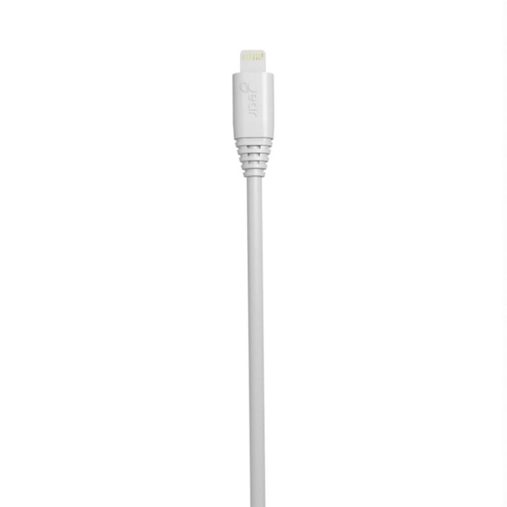 Gear Rundt ladekabel Lightning til USB-A 1m Hvid MFI i gruppen SMARTPHONES & TABLETS / Opladere og kabler / Kabler / Kabler Lightning hos TP E-commerce Nordic AB (38-64354)