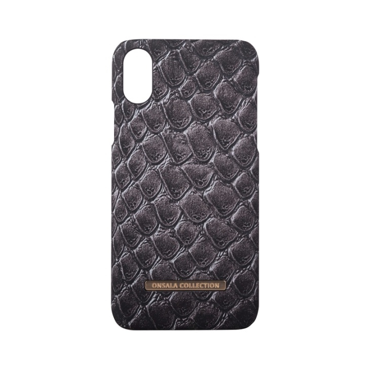 ONSALA COLLECTION Mobil Cover Soft Black Cobra iPhone X/XS i gruppen SMARTPHONES & TABLETS / Mobil Beskyttelse / Apple / iPhone X/XS / Cover hos TP E-commerce Nordic AB (38-64365)