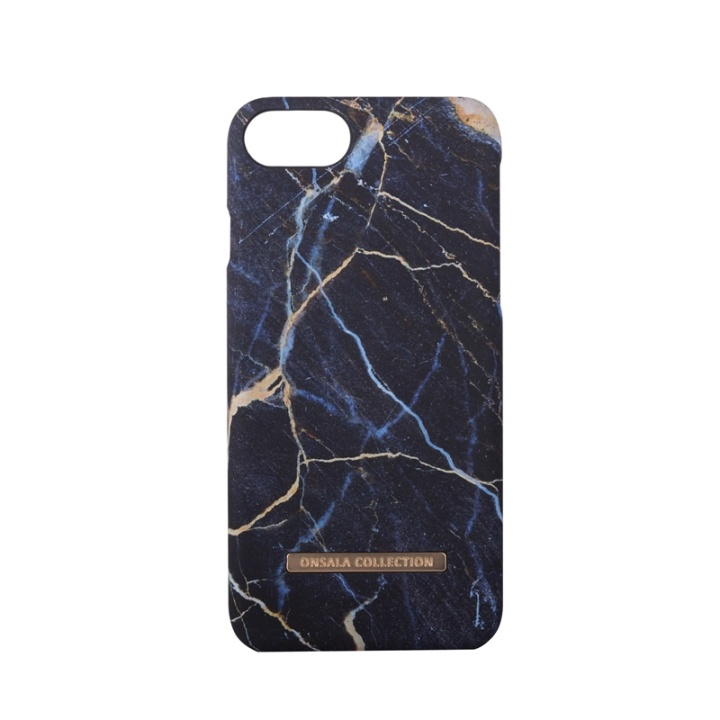 ONSALA Mobilcover Soft Black Galaxy Marble iPhone 6/7/8/SE2020/22 i gruppen SMARTPHONES & TABLETS / Mobil Beskyttelse / Apple / iPhone 6/6S / Cover hos TP E-commerce Nordic AB (38-64366)