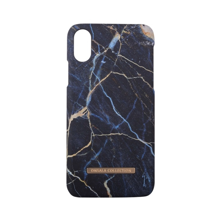ONSALA COLLECTION Mobil Cover Soft Black Galaxy Marble iPhone X/XS i gruppen SMARTPHONES & TABLETS / Mobil Beskyttelse / Apple / iPhone X/XS / Cover hos TP E-commerce Nordic AB (38-64367)