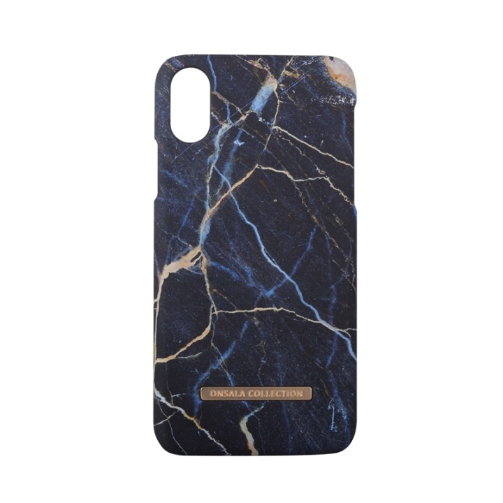 Onsala COLLECTION Mobilskal Soft Black Galaxy Marble iPhone X/Xs i gruppen SMARTPHONES & TABLETS / Mobil Beskyttelse / Apple / iPhone X/XS / Cover hos TP E-commerce Nordic AB (38-64367)