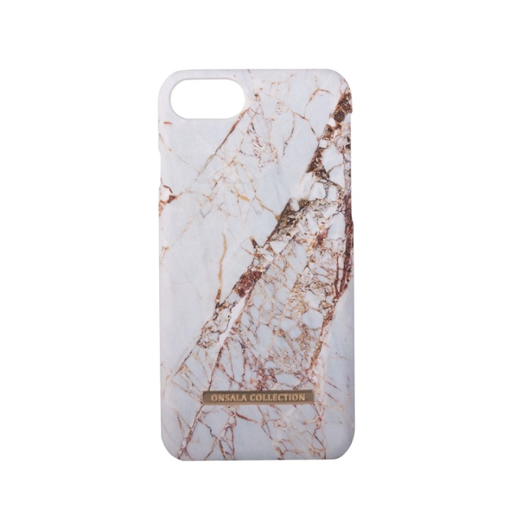 ONSALA Mobilcover Soft White Rhino Marble iPhone 6/7/8/SE2020/22 i gruppen SMARTPHONES & TABLETS / Mobil Beskyttelse / Apple / iPhone 6/6S / Cover hos TP E-commerce Nordic AB (38-64372)