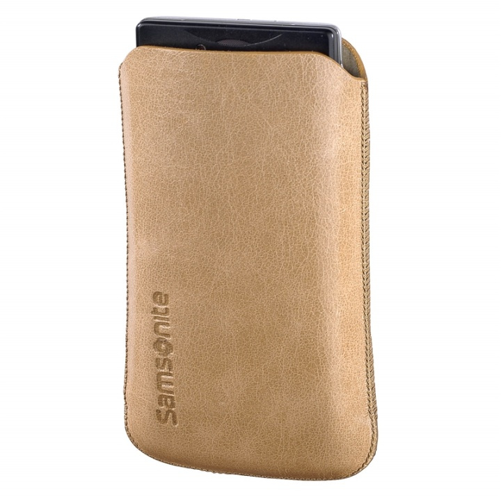 Hama SAMSONITE Toledo Sleeve læder beige iPhone 3 & 4/4s i gruppen SMARTPHONES & TABLETS / Mobil Beskyttelse / Apple / iPhone 4/4S / Cover hos TP E-commerce Nordic AB (38-64814)