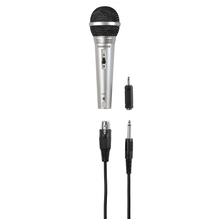 Hama Mikrofon Dynamisk M151 XLR Karaoke Sølv i gruppen HJEMMEELEKTRONIK / Lyd & billede / Højttalere & tilbehør / Tilbehør hos TP E-commerce Nordic AB (38-64816)