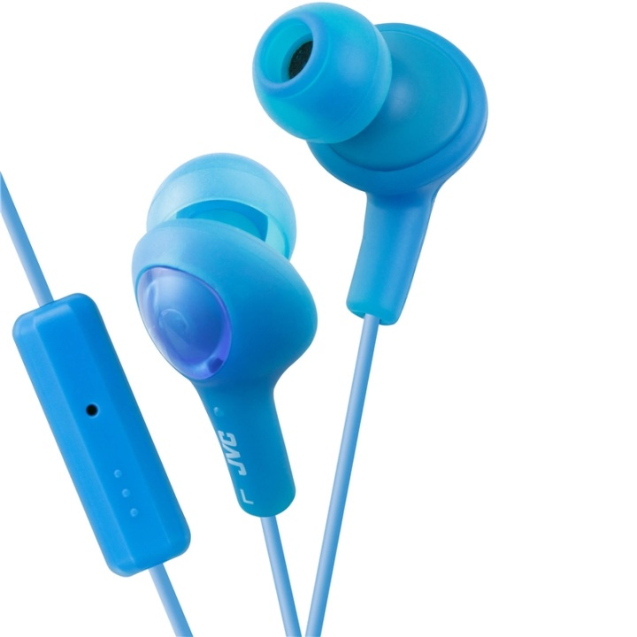 JVC Hörlur FR6 Gumy Plus Mic Blå i gruppen HJEMMEELEKTRONIK / Lyd & billede / Hovedtelefoner & Tilbehør / Hovedtelefoner hos TP E-commerce Nordic AB (38-64873)
