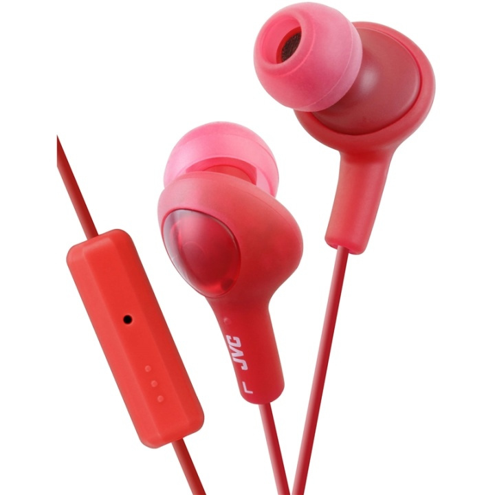 JVC Hörlur FR6 Gumy Plus Mic Röd i gruppen HJEMMEELEKTRONIK / Lyd & billede / Hovedtelefoner & Tilbehør / Hovedtelefoner hos TP E-commerce Nordic AB (38-64878)