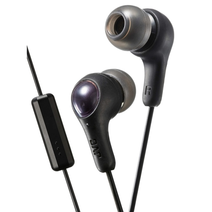 JVC Hovedtelefon FX7M Gumy Plus In-Ear Mic Sort i gruppen HJEMMEELEKTRONIK / Lyd & billede / Hovedtelefoner & Tilbehør / Hovedtelefoner hos TP E-commerce Nordic AB (38-64903)