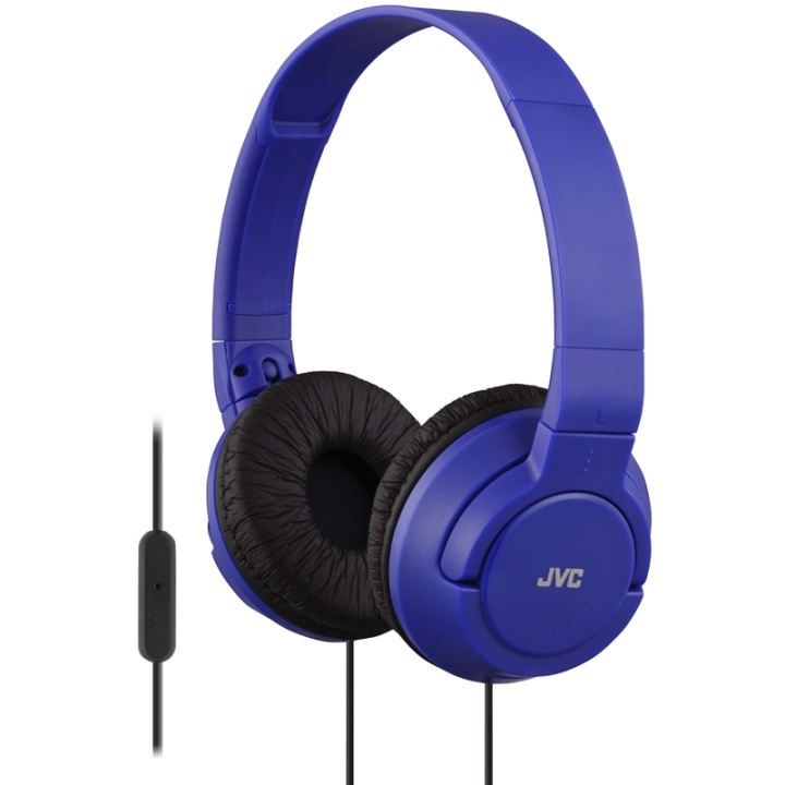 JVC Hörlur SR185 On-Ear Remote Mic Mörkblå i gruppen HJEMMEELEKTRONIK / Lyd & billede / Hovedtelefoner & Tilbehør / Hovedtelefoner hos TP E-commerce Nordic AB (38-64929)