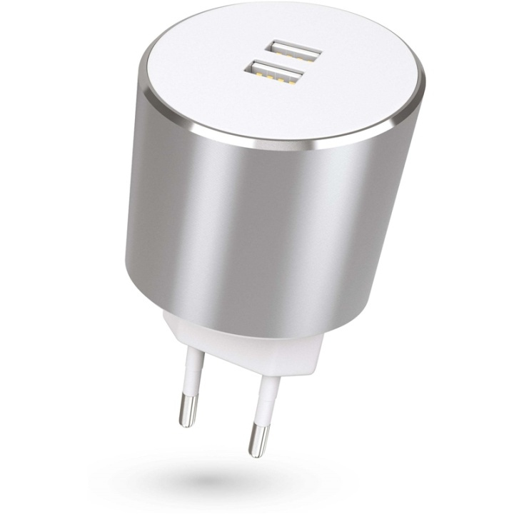 KIT PLATINUM Laddare 220V 2xUSB 3.4A Rosegold i gruppen SMARTPHONES & TABLETS / Opladere og kabler / Vægoplader / Vægoplader USB hos TP E-commerce Nordic AB (38-64952)