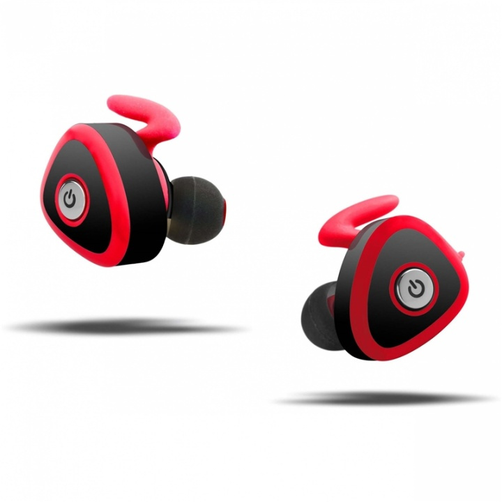 KitSound Hörlur Comet In-Ear True Wireless Röd i gruppen HJEMMEELEKTRONIK / Lyd & billede / Hovedtelefoner & Tilbehør / Hovedtelefoner hos TP E-commerce Nordic AB (38-65013)