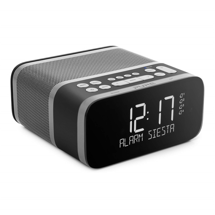 Pure FM/DAB/DAB+/BT Siesta S6, Klockradio Grafit i gruppen HJEMMEELEKTRONIK / Lyd & billede / Hjemmebiograf, HiFi & Bærbar / Radio og vækkeure / Klokradio hos TP E-commerce Nordic AB (38-65198)