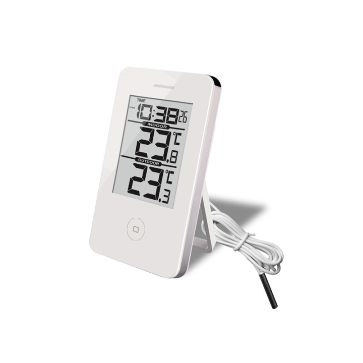 Termometerfabriken Digital Inde/Ude Termometer & Ur i gruppen HJEM, HUS & HAVE / Ventilator & Klima apparater / Termometre og vejrstationer hos TP E-commerce Nordic AB (38-65591)
