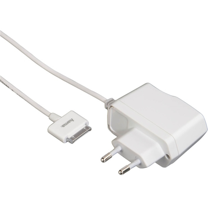 Hama iPhone3/4 Laddare 220V Vit 30pin MFI i gruppen SMARTPHONES & TABLETS / Opladere og kabler / Vægoplader / Vægoplader Lightning hos TP E-commerce Nordic AB (38-65940)