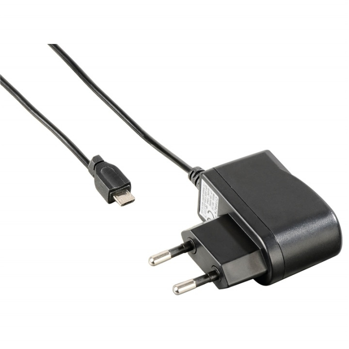 Hama Laddare 220V MicroUSB 1A Svart i gruppen SMARTPHONES & TABLETS / Opladere og kabler / Vægoplader / Vægoplader microUSB hos TP E-commerce Nordic AB (38-65963)