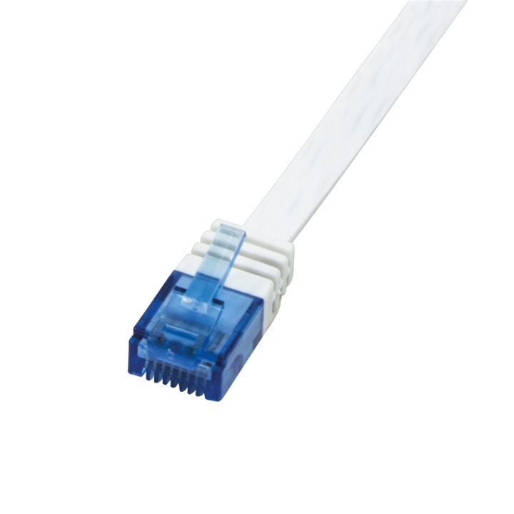 LogiLink Patchkabel Flat Cat6 U/UTP 10m i gruppen COMPUTERTILBEHØR / Kabler og adaptere / Netværkskabler / Cat6 hos TP E-commerce Nordic AB (38-66578)