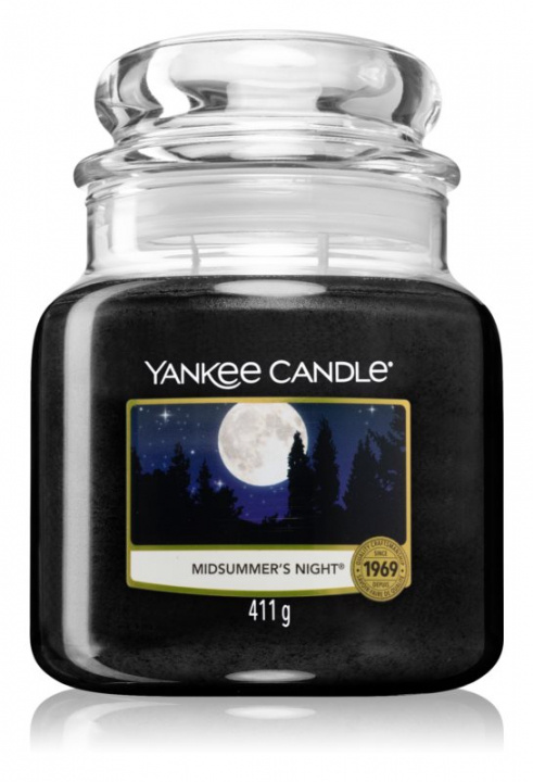 Yankee Candle Classic Medium Jar Midsummer Night Candle 411g i gruppen SKØNHED & HELSE / Duft & Parfume / Øvrig duft / Duftlys hos TP E-commerce Nordic AB (38-67672)