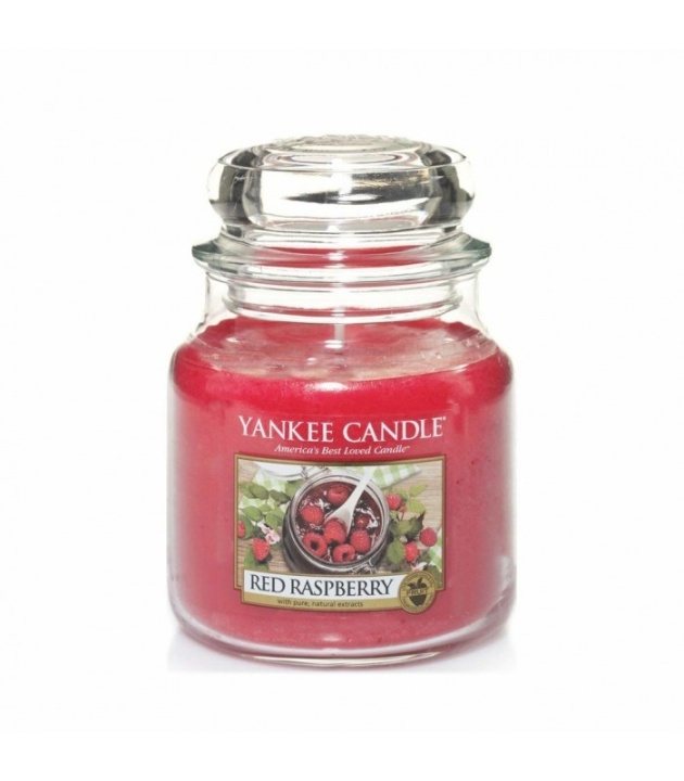 Yankee Candle Classic Medium Jar Red Raspberry Candle 411g i gruppen SKØNHED & HELSE / Duft & Parfume / Øvrig duft / Duftlys hos TP E-commerce Nordic AB (38-67677)