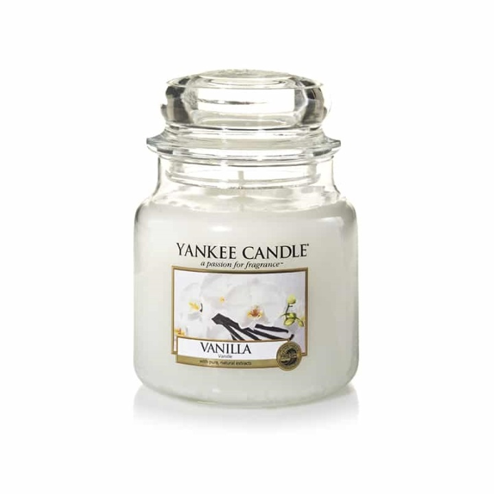 Yankee Candle Classic Medium Jar Vanilla Candle 411g i gruppen SKØNHED & HELSE / Duft & Parfume / Øvrig duft / Duftlys hos TP E-commerce Nordic AB (38-67683)