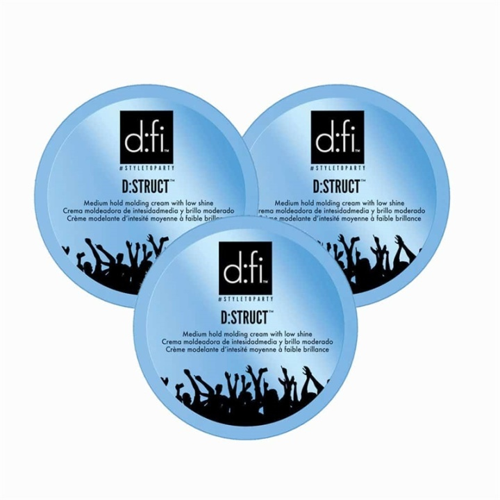 3-pack D:fi D:struct Molding Cream 75g i gruppen SKØNHED & HELSE / Hår og styling / Hår styling / Hår Voks hos TP E-commerce Nordic AB (38-67970)