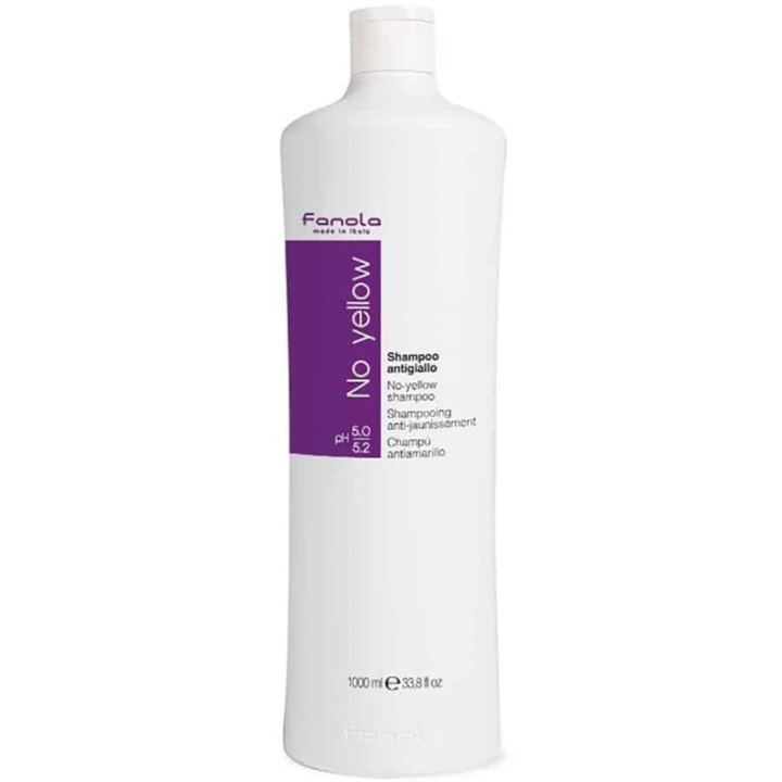 Fanola No Yellow Schampoo 1000ml i gruppen SKØNHED & HELSE / Hår og styling / Hårpleje / Hårfarve / Sølv shampoo hos TP E-commerce Nordic AB (38-68161)