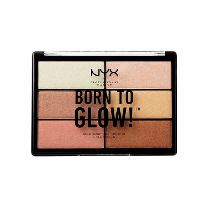 NYX PROF. MAKEUP Born To Glow Highlighting Palette i gruppen SKØNHED & HELSE / Makeup / Makeup ansigt / Contour/Highlight hos TP E-commerce Nordic AB (38-68906)