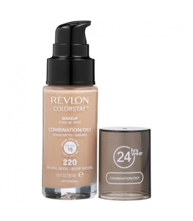 Revlon Colorstay Makeup Combination/Oily Skin - 220 Natural Beige 30ml i gruppen SKØNHED & HELSE / Makeup / Makeup ansigt / Foundation hos TP E-commerce Nordic AB (38-69105)