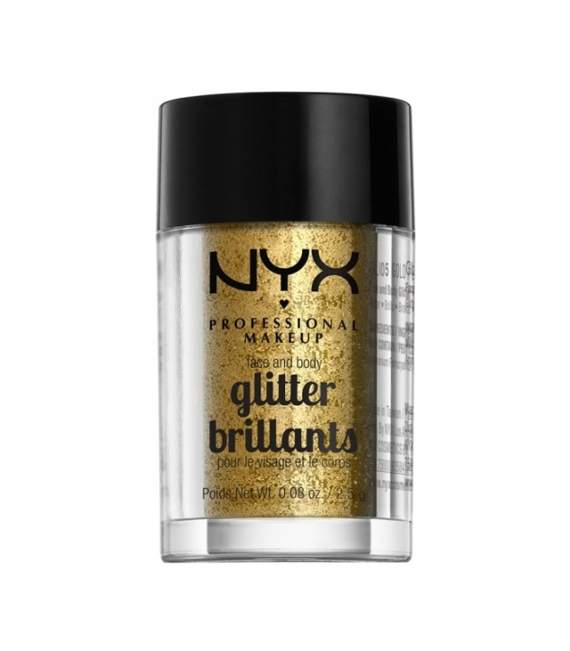 NYX PROF. MAKEUP Face & Body Glitter - 05 Gold 2,5g i gruppen SKØNHED & HELSE / Makeup / Makeup ansigt / Glitter hos TP E-commerce Nordic AB (38-69147)