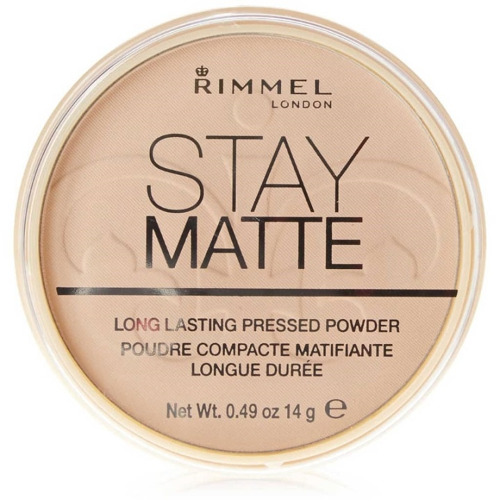 Rimmel Stay Matte Pressed Powder 001 Transparent 14g i gruppen SKØNHED & HELSE / Makeup / Makeup ansigt / Pudder hos TP E-commerce Nordic AB (38-69221)