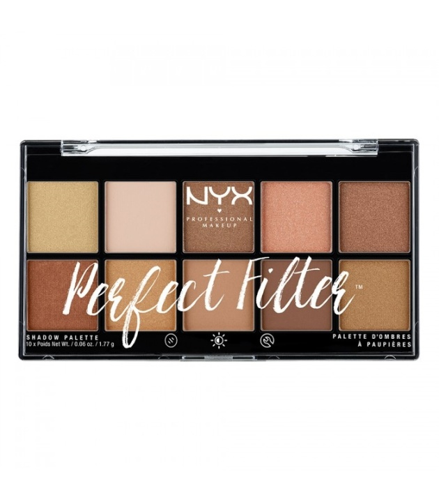 NYX PROF. MAKEUP Perfect Filter Shadow Palette Golden Hour i gruppen SKØNHED & HELSE / Makeup / Værktøj & Makeup sæt / Makeup palette hos TP E-commerce Nordic AB (38-69522)