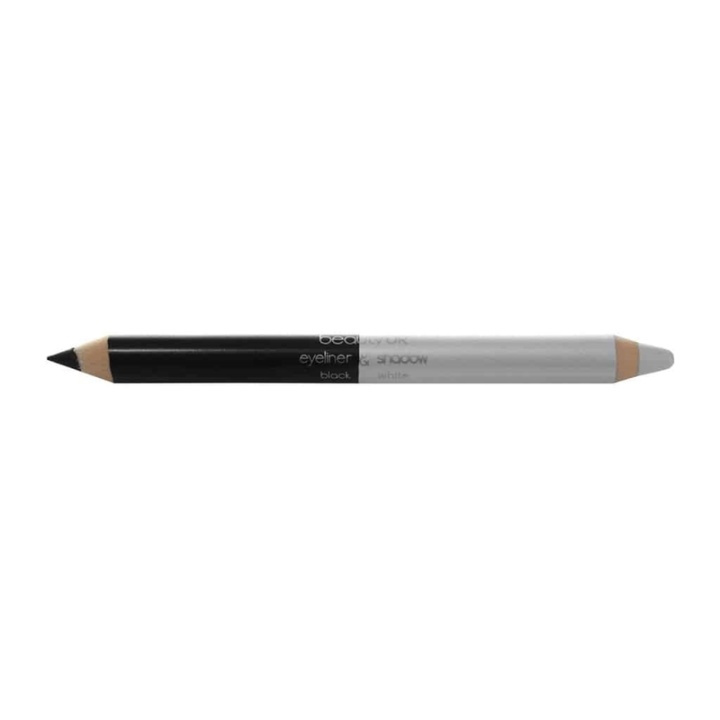 Beauty UK Double Ended Jumbo Pencil no.1 - Black&White i gruppen SKØNHED & HELSE / Makeup / Øjne og øjenbryn / Eyeliner / Kajal hos TP E-commerce Nordic AB (38-69545)