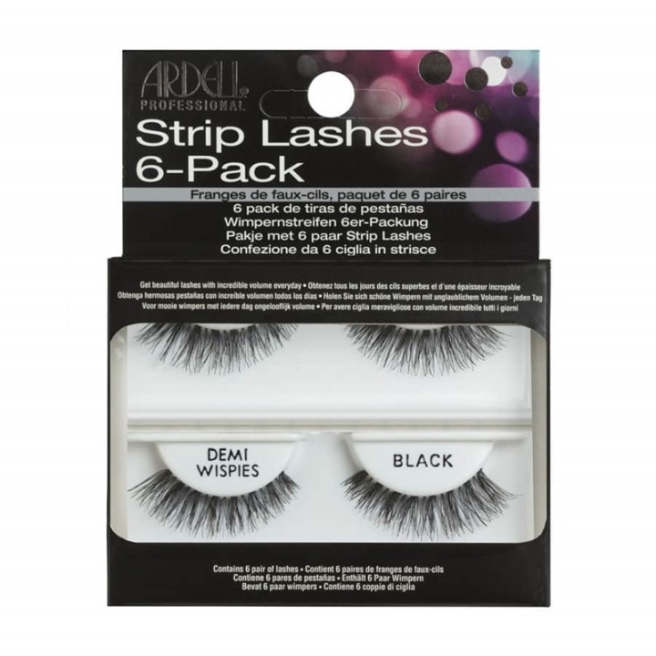 Ardell Professional 6-pack Strip Lashes Demi Wispies i gruppen SKØNHED & HELSE / Makeup / Øjne og øjenbryn / Falske øjenvipper hos TP E-commerce Nordic AB (38-69724)