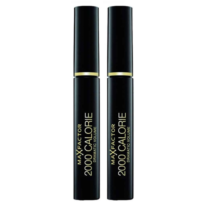 2-pack Max Factor 2000 Calorie Mascara Black 9ml i gruppen SKØNHED & HELSE / Makeup / Øjne og øjenbryn / Mascara hos TP E-commerce Nordic AB (38-69771)