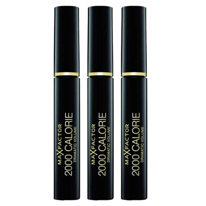 3-pack Max Factor 2000 Calorie Mascara Black 9ml i gruppen SKØNHED & HELSE / Makeup / Øjne og øjenbryn / Mascara hos TP E-commerce Nordic AB (38-69775)