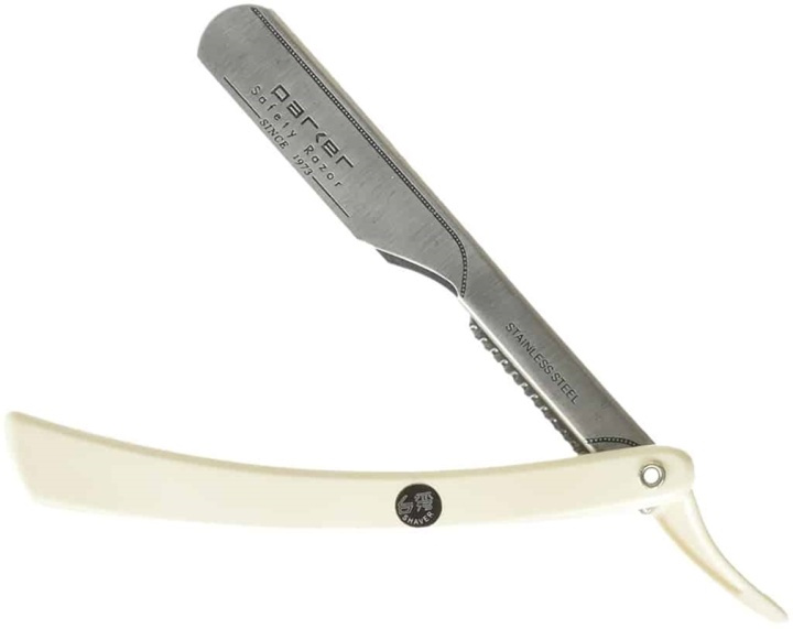 Parker 34R Shave Knife Barber White i gruppen SKØNHED & HELSE / Hår og styling / Barbering og trimning / Barberskraber og tilbehør hos TP E-commerce Nordic AB (38-70076)