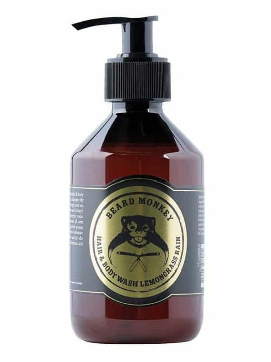 Beard Monkey Hair & Body Wash Lemongrass Rain 250ml i gruppen SKØNHED & HELSE / Hudpleje / Ansigt / Rengøring hos TP E-commerce Nordic AB (38-70092)